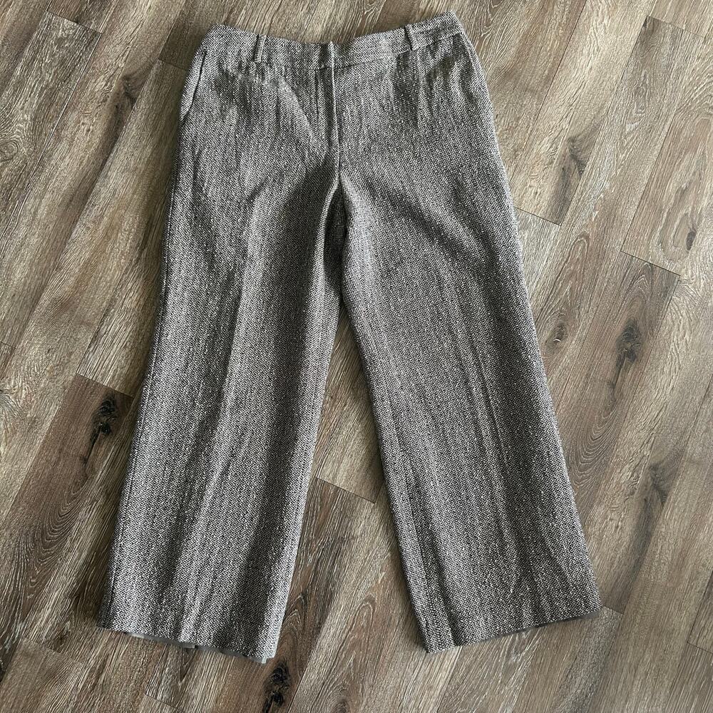 Talbots Vintage Wool Wide-Leg Trousers, High Waist, professional Boho Retro Chic